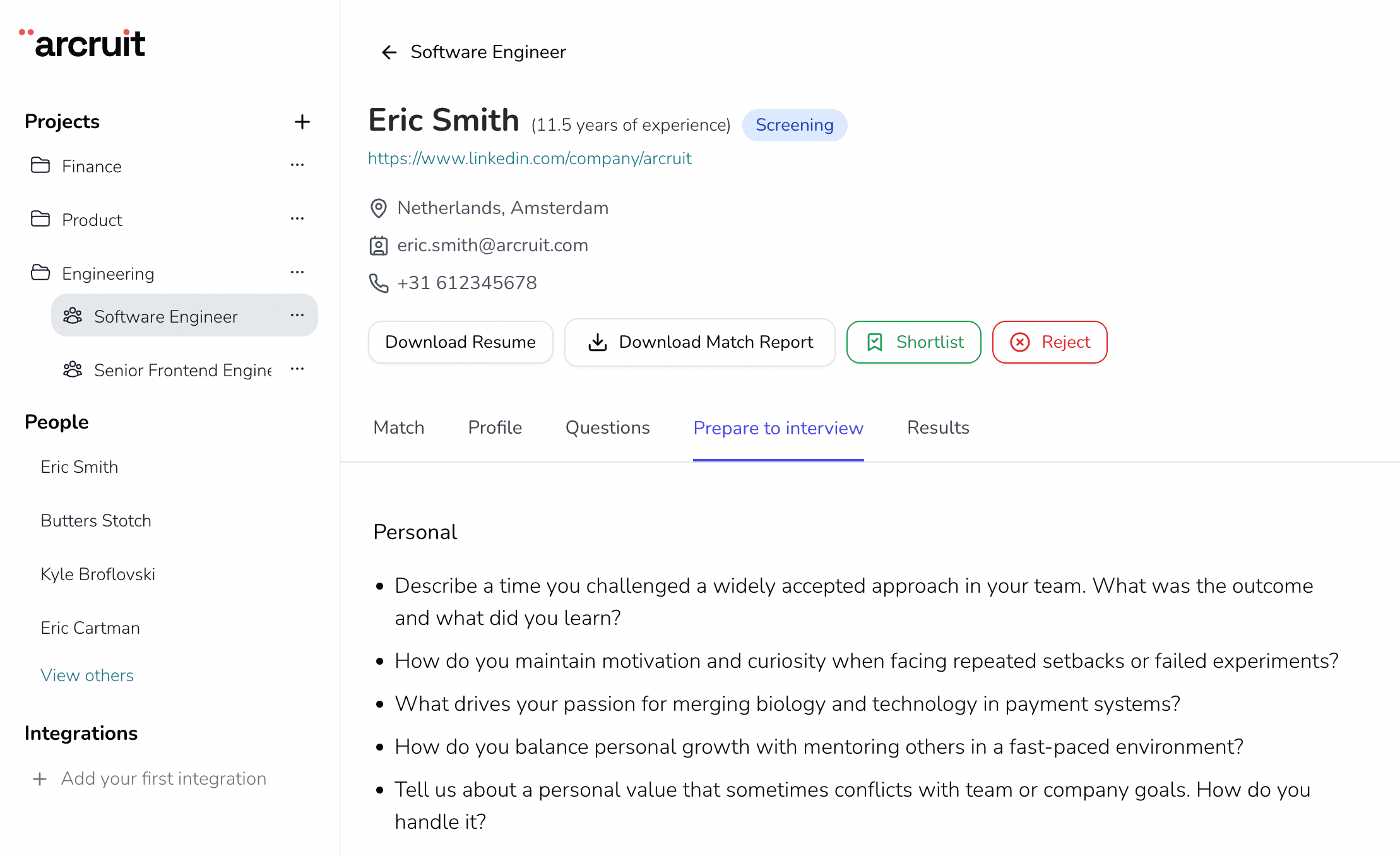AI-powered resume processing interface displaying automated skills extraction and candidate screening dashboard